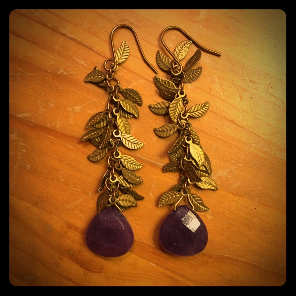 Gem stone earrings